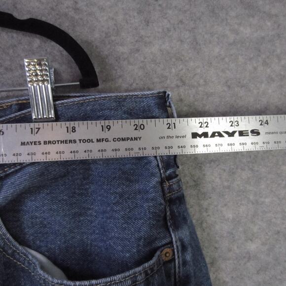 Levi's 550 Jeans Mens 44x32 Blue Relaxed Fit Tapered Leg Denim 5 Pocket Zip Fly - Picture 3 of 9